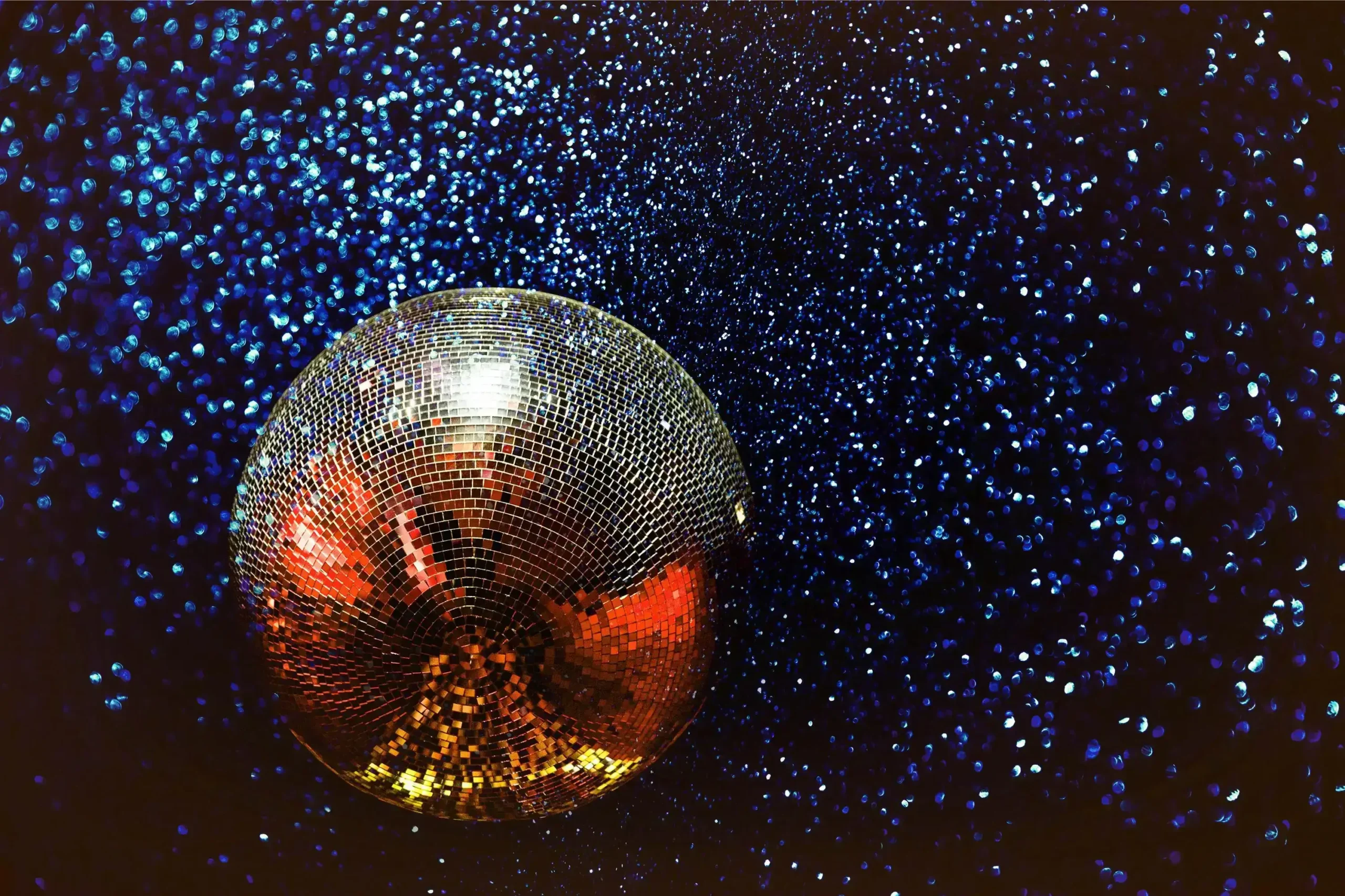 discokula som glittrar
